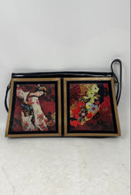 Load image into Gallery viewer, Jeon Los Angeles Womens Multicolor Patent Leather Inner Pockets Shoulder Bag