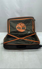 Load image into Gallery viewer, Timberland Unisex Black Orange Soft Side Rolling Travel Luggage Upright Suitcase
