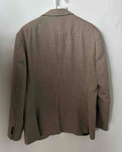 Load image into Gallery viewer, Topman Mens Brown And Beige Houndstooth Long Sleeve One-Button Blazer Size 44R