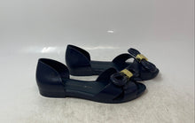 Load image into Gallery viewer, Melissa Vitorino Campos Womens Blue Rubber Open Toe D'Orsay Flats Size 6