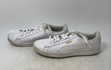 Load image into Gallery viewer, Puma Womens Vikky V2 White Leather Low Top Lace-Up Sneaker Shoes Size 9
