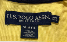 Load image into Gallery viewer, U.S Polo Assn. Mens Yellow Short Sleeve Collared Polo Shirt Size XXL