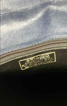 Load image into Gallery viewer, Vintage Bellido Womens Blue Genuine Leather Flap Clutch Handbag