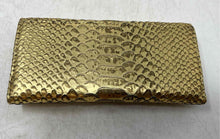 Load image into Gallery viewer, Juicy Couture Womens Black And Gold Animal Print ID Window Trifold Wallet