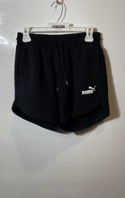 Load image into Gallery viewer, Puma Womens Black Flat Front Elastic Waist Drawstring Athletic Shorts Size S