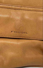 Load image into Gallery viewer, Authentic Fossil Womens Brown Leather Shoulder Crossbody Handbag Stained