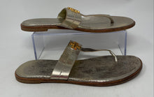 Load image into Gallery viewer, Authentic Tory Burch Womens Mini Everly Gold-Tone Thong Sandals Size 8.5M