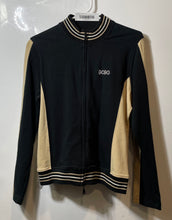 Load image into Gallery viewer, BCBGMaxazria Womens Black Beige Long Sleeve Full-Zip Sweater Size Large