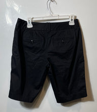 Load image into Gallery viewer, The Limited Womens Black Flat Front Double-Button Drew Fit Bermuda Shorts Size 8