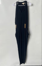Load image into Gallery viewer, Michael Kors Womens Black Sleeveless V-Neck Back Zip One-Piece Jumpsuit Size S