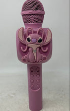 Load image into Gallery viewer, Disney Stitch Pink Wireless Bluetooth LED Karaoke Microphone Not Tested