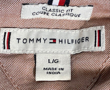 Load image into Gallery viewer, Tommy Hilfiger Mens Light Pink Long Sleeve Classic Fit Button-Up Shirt Size L