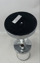 Load image into Gallery viewer, Home Decorative Collectible Clear Glass Candle Holder w/ Silver-Tone Round Base