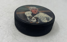 Load image into Gallery viewer, Vintage 1996 Official Anaheim Mighty Ducks Ice Hockey Puck Paul Kariya 9