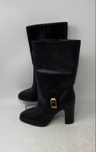 Load image into Gallery viewer, Franco Sarto Womens Wyatt Black Leather Round Toe Block Heel Riding Boots Sz 6M