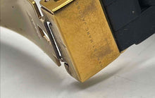 Load image into Gallery viewer, Authentic Marc by Marc Jacob Pelly Women's Gold-Tone Black Silicone Watch