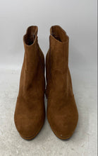 Load image into Gallery viewer, Mossimo Supply Co. Womens Brown Side Zip Block Heel Ankle Booties Size 11