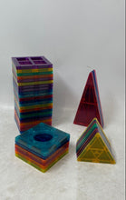 Load image into Gallery viewer, Coodoo Magnetic Building Tiles Multicolor Geometric Shapes Construction Toy