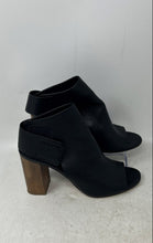 Load image into Gallery viewer, Vince Womens Faye Black Leather Peep Toe Block Heel Ankle Bootie Size 8M