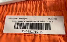 Load image into Gallery viewer, Nike Sportswear Womens Orange White Elastic Waist Pull-On Athletic Shorts Size L