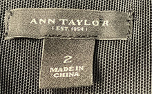 Load image into Gallery viewer, Ann Taylor Womens Black Sleeveless Strapless Back Zipper Sheath Dress Size 2