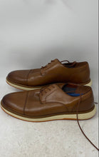 Load image into Gallery viewer, Vince Camuto Mens Stellen Brown Leather Lace-Up Derby Dress Shoes Size 12M