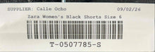 Load image into Gallery viewer, Zara Womens Black Denim High Rise Distressed Frayed Hem Cut-Off Shorts Size 6