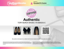 Load image into Gallery viewer, Authentic Tory Burch Womens Astoria Black Suede Wedge Pump Heels Size 9 M