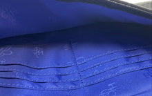 Load image into Gallery viewer, Cole Haan Womens Izzie Black Croc Embossed Leather Clutch Purse With Tag