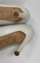 Load image into Gallery viewer, Authentic Giuseppe Zanotti Womens White Ankle Booties Size EUR 39.5 Stained Worn