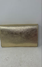 Load image into Gallery viewer, Urban Expressions Womens Riva Gold Leather Chain Strap Envelope Clutch Bag w/Tag