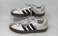 Load image into Gallery viewer, Adidas Womens VL Court 3.0 White Brown Leather Lace-Up Sneaker Shoes Size 7.5
