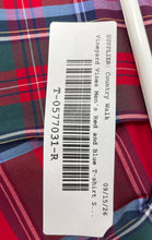 Load image into Gallery viewer, Vineyard Vines Mens Red Blue Plaid Classic Fit Tucker Button-Up Shirt Size M