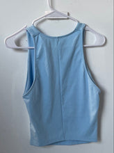 Load image into Gallery viewer, Zara Womens Light Blue Sleeveless Round Neck Blouse Tank Top Size Large