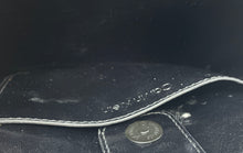 Load image into Gallery viewer, Calvin Klein Womens Black Leather Inner Pockets Adjustable Strap Crossbody Purse