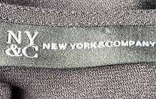 Load image into Gallery viewer, New York & Company Womens Black Long Sleeve Pullover Blouse Top Size S