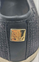 Load image into Gallery viewer, Authentic Lauren Ralph Lauren Womens Jinny Black Sneaker Shoes Size 9B Stained