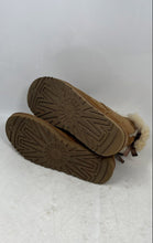 Load image into Gallery viewer, UGG Womens Mini Bailey Bow II Brown Round Toe Slip-On Ankle Boots Size 9