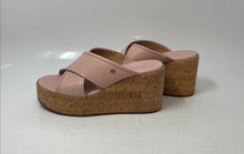 Load image into Gallery viewer, Michael Kors Womens Cary Pink Leather Slip-On Wedge Slide Sandals Size 5.5