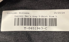 Load image into Gallery viewer, Express Mens Gray Short Sleeve Slim Stretch Moisture Wicking T-Shirt Size M
