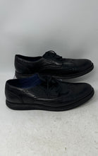 Load image into Gallery viewer, Golaiman Mens Black Leather Wingtip Oxford Lace-Up Dress Shoes Size 12