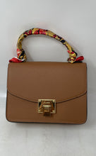 Load image into Gallery viewer, Aldo Womens Light Brown Leather Inner Pocket Shoulder Strap Satchel Handbag