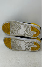 Load image into Gallery viewer, Nike Kids Air Jordan 1 Low Black Yellow Leather Slip-On Sneaker Shoes Size 1.5Y