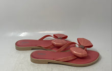 Load image into Gallery viewer, Melissa Womens Slim Pink Bow Open Toe Slip-On Flip Flop Sandals Size 9