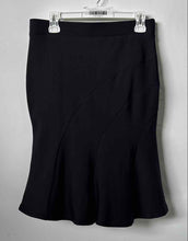 Load image into Gallery viewer, Maze Collection Womens Black Flat Front Regular Fit Pull-On A-Line Skirt Size M