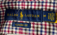 Load image into Gallery viewer, Ralph Lauren Mens Multicolor Plaid Print Classic-Fit Button-Up Shirt Size M