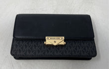 Load image into Gallery viewer, Michael Kors Womens Cece Black Monogram Print Chain Strap Crossbody Bag