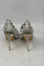 Load image into Gallery viewer, Azalea Wang Womens Green Plated Pointed Toe Slip-On Stiletto Pump Heels Size 6