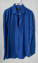 Load image into Gallery viewer, Nine West Mens Blue Classic Fit Long Sleeve Collared Dress Shirt Size Medium