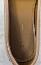 Load image into Gallery viewer, Coach Womens Odette Beige Leather Slip-On Moc Toe Loafer Flats Size 7.5 B